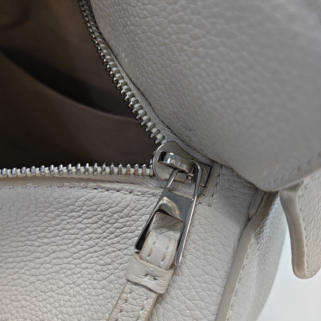 Puzzle Small Calfskin White