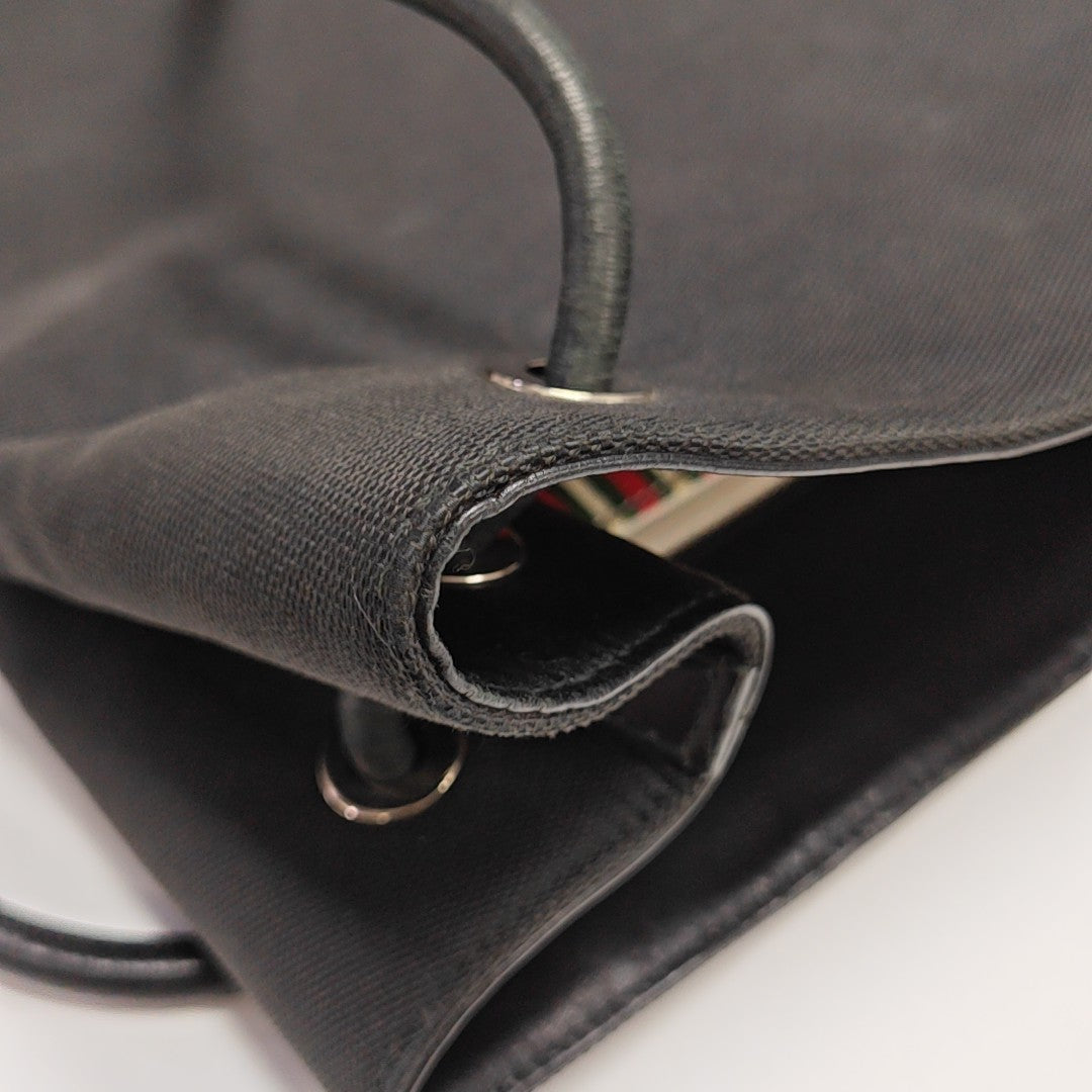 Canvas Shoulder Bag Black