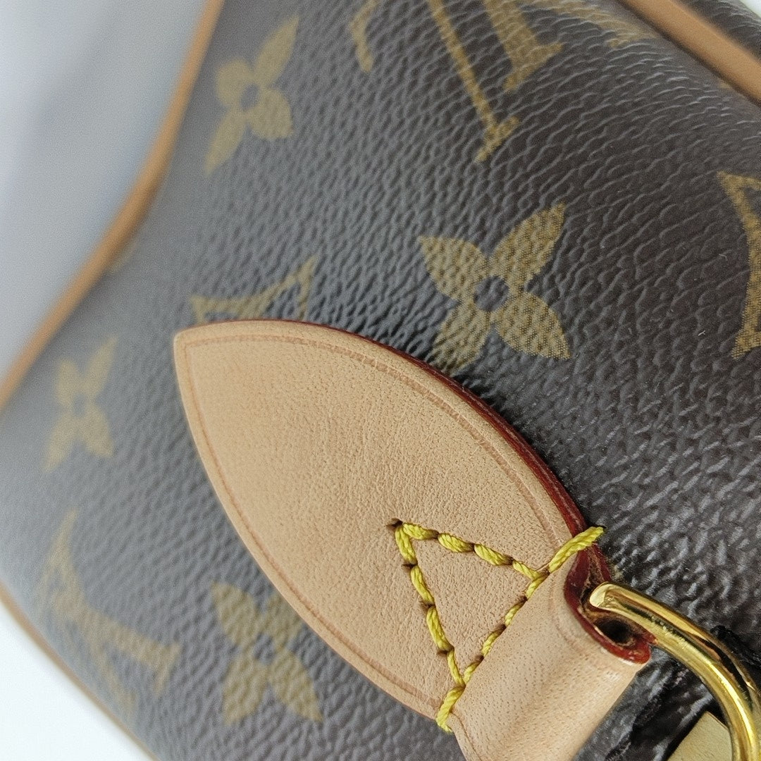 SPEEDY 20 Monogram Coated Canvas Brown
