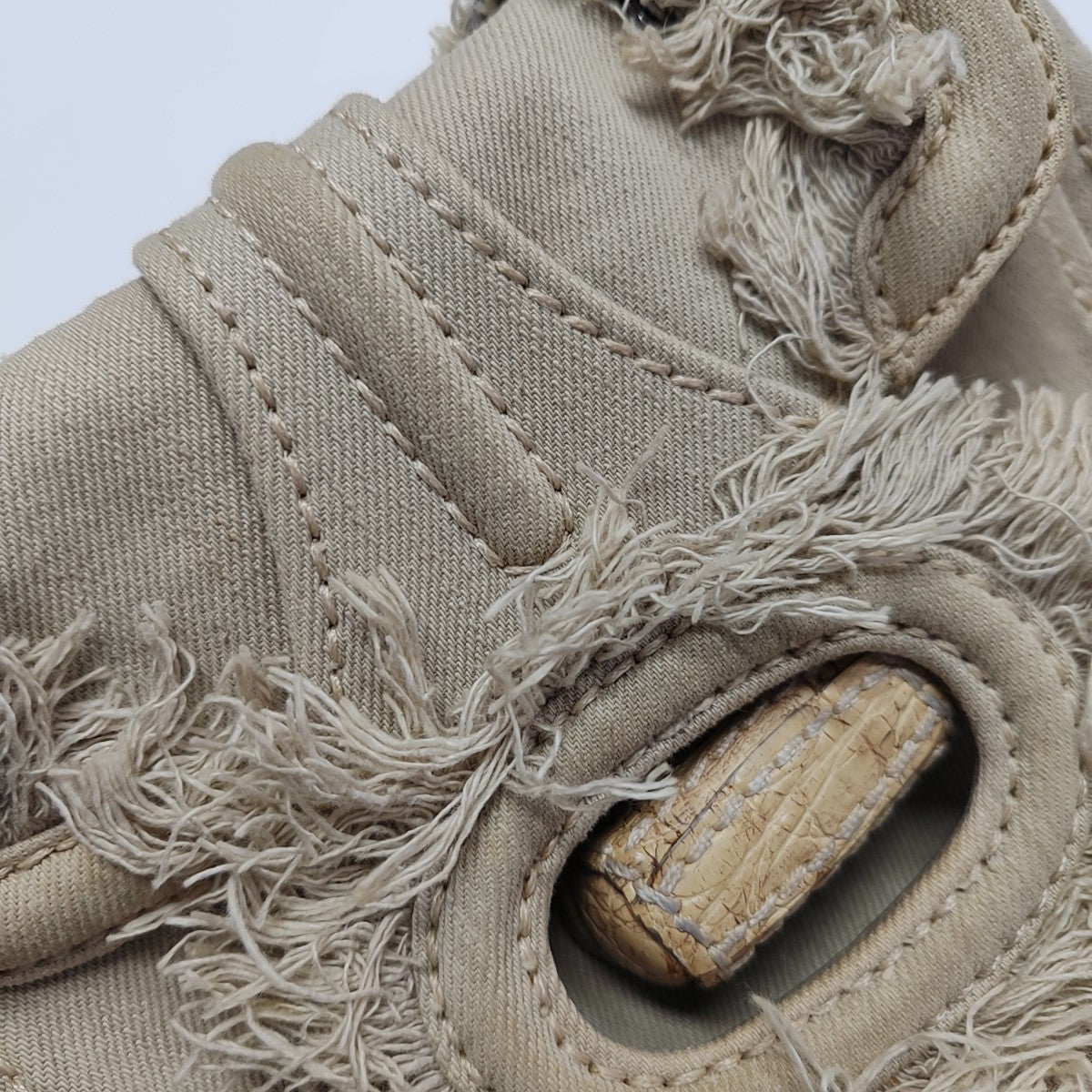 Denim Shoulder Bag Beige