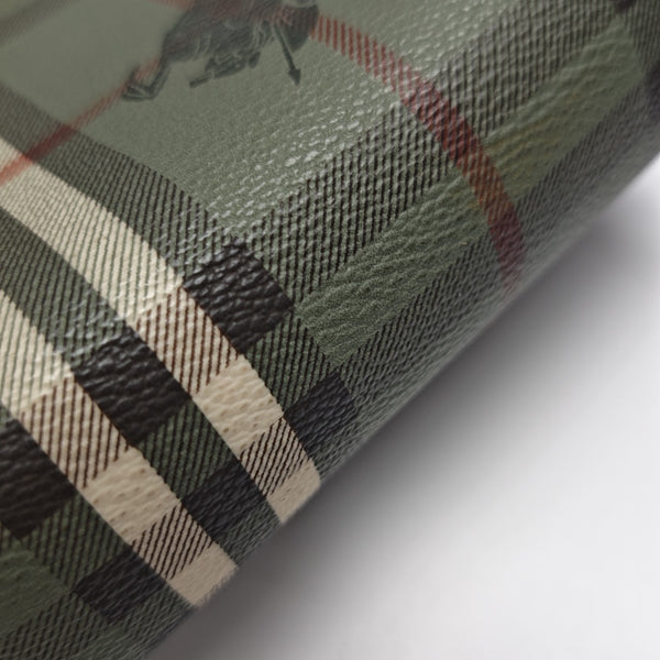 Coated Canvas Shoulder Bag Green