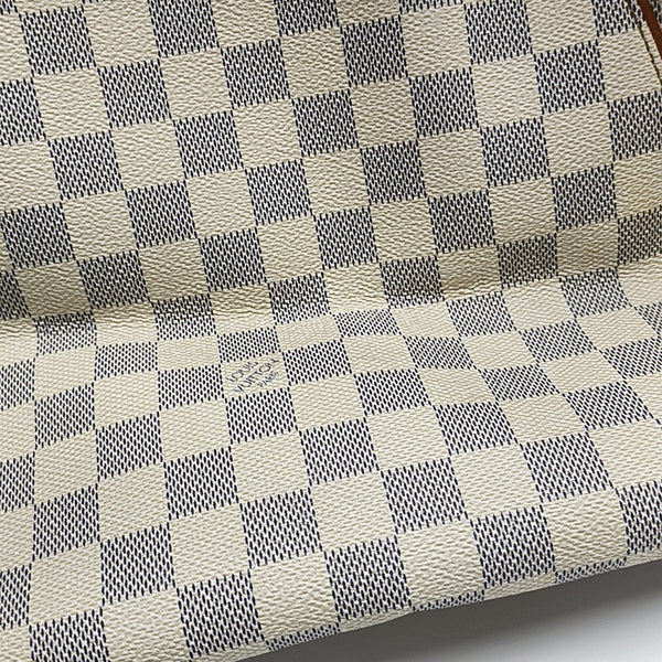GALLIERA GM Damier Azur Coated Canvas White