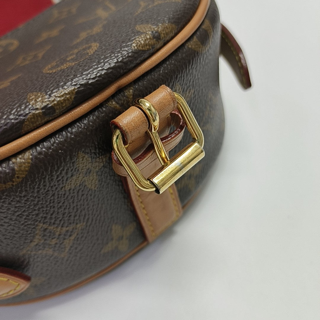 TAMBOURINE Monogram Coated Canvas Brown