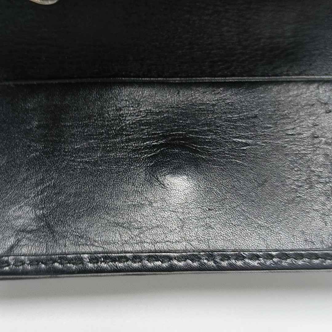 Monogram Coated Canvas Key Pouch Black