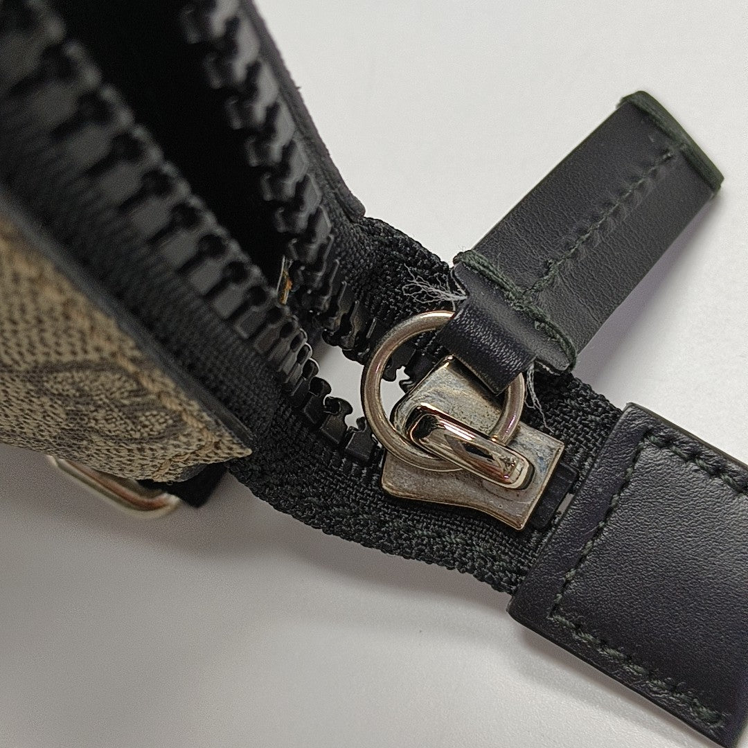 GG Supreme Monogram Coated Canvas Black