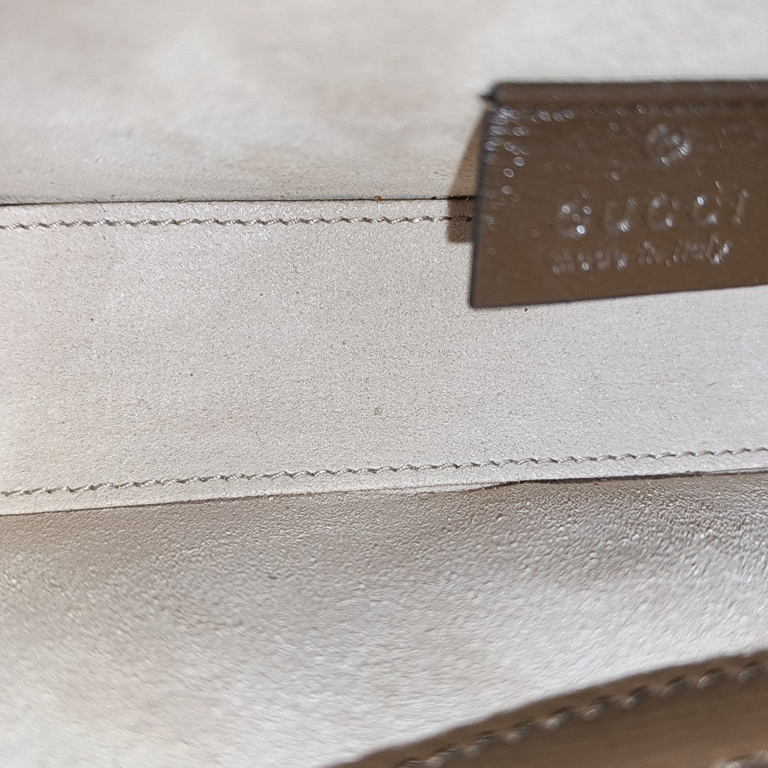Horsebit 1955 Mini Monogram Coated Canvas Beige