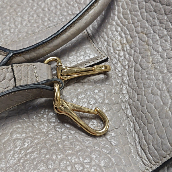 Calfskin Shoulder Bag Gray