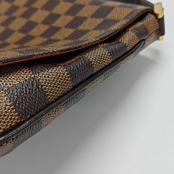 MUSETTE TANGO Damier Ebene Coated Canvas Brown