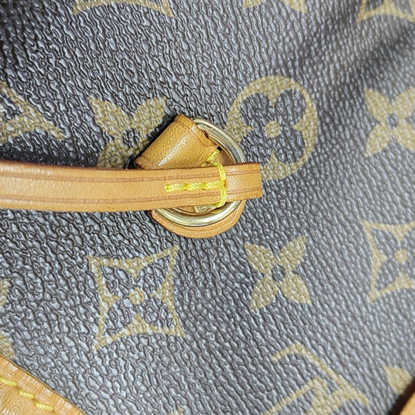 NEVERFULL MM Monogram Coated Canvas Brown