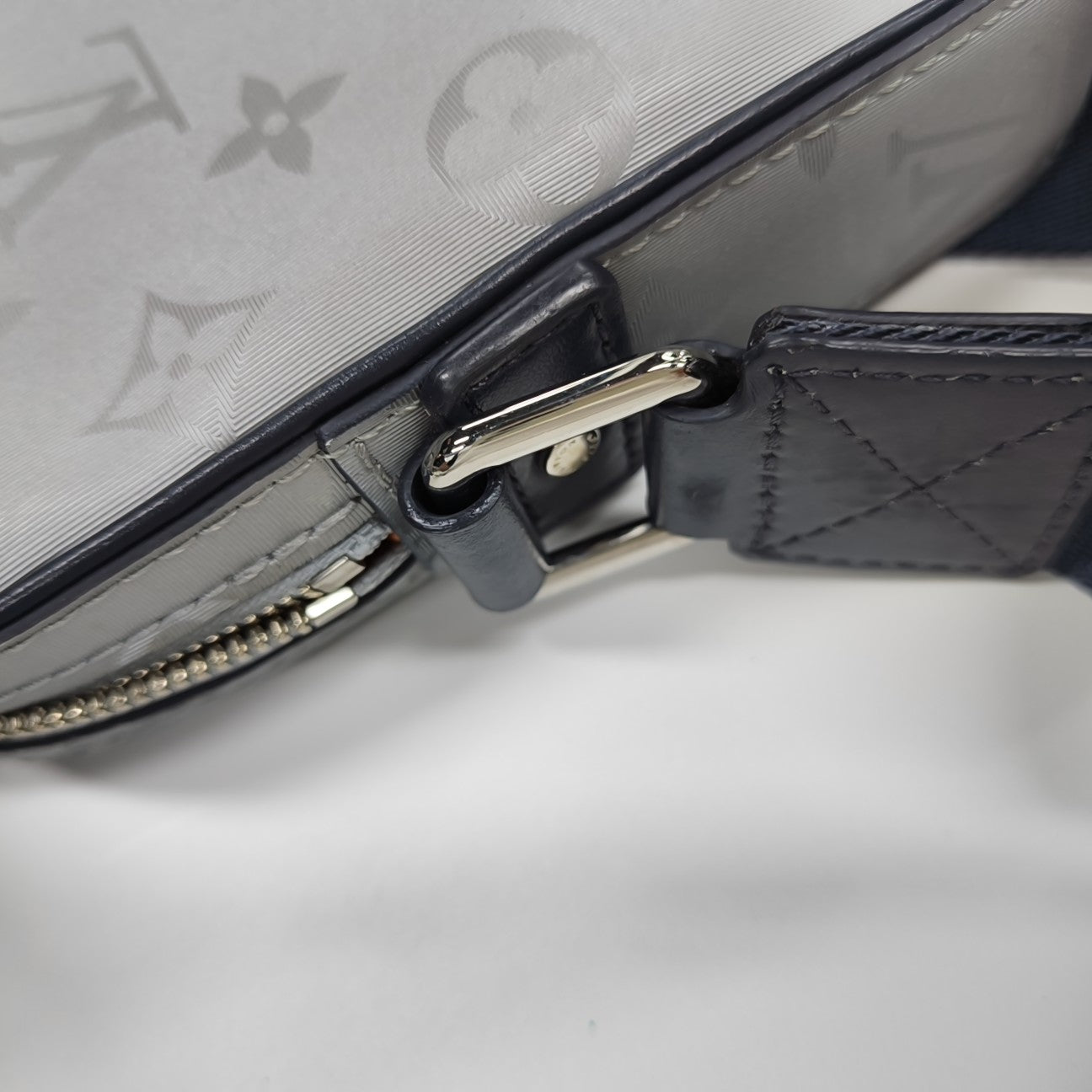 ALPHA Monogram Coated Canvas Silver