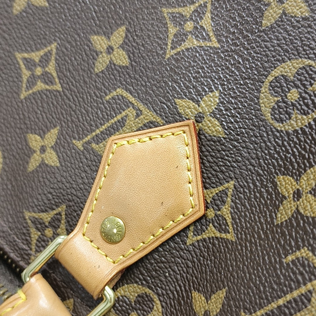 SPEEDY 30 Monogram Coated Canvas Brown