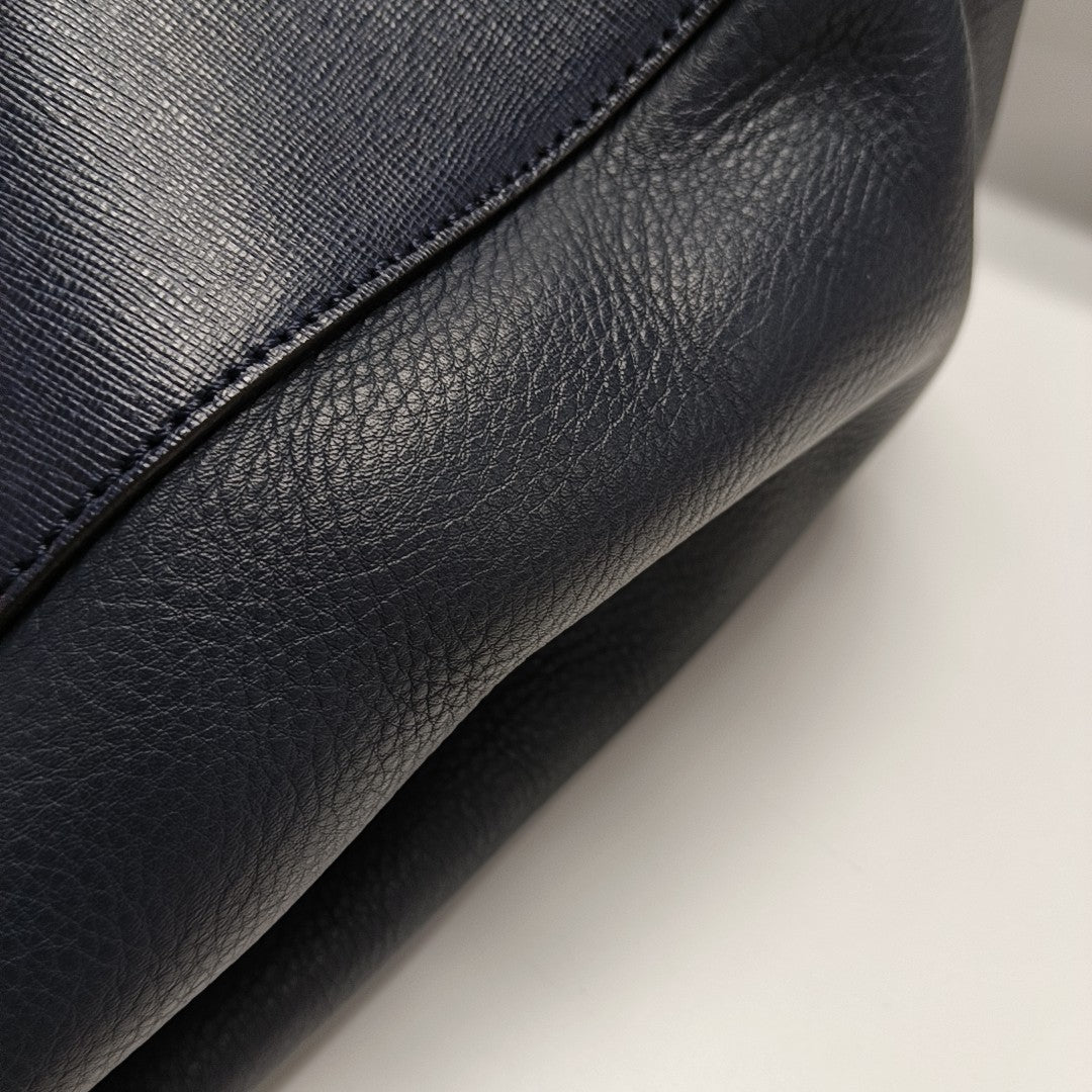 2 Jours Medium Calfskin Blue