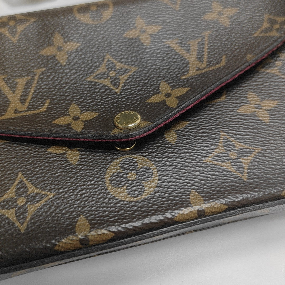 FÉLICIE Monogram Coated Canvas Brown