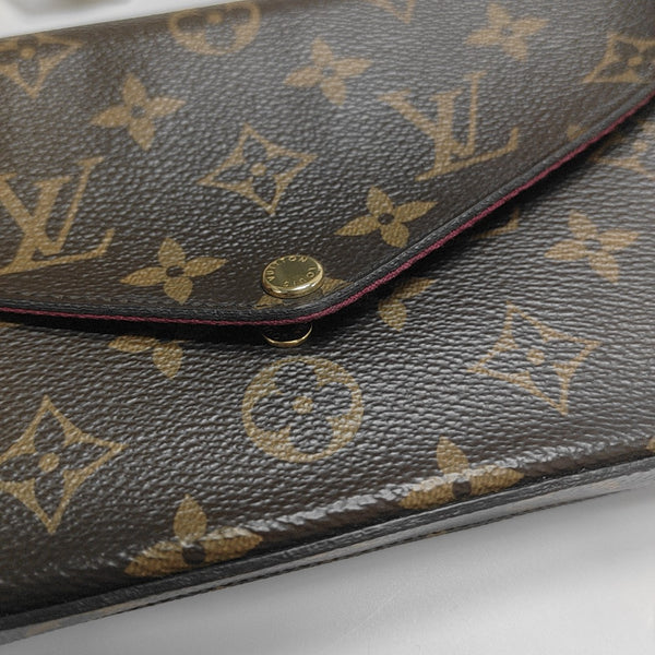 FÉLICIE Monogram Coated Canvas Brown