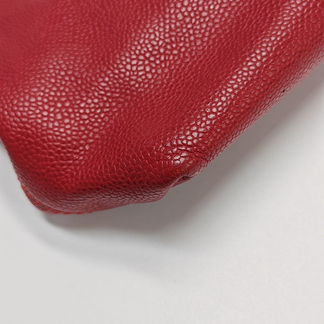 Grained Calfskin Red