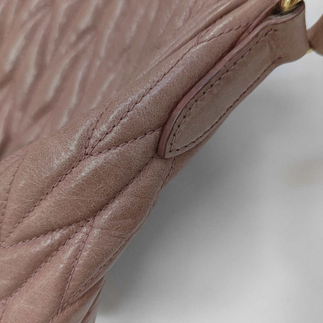 Calfskin Shoulder Bag Pink