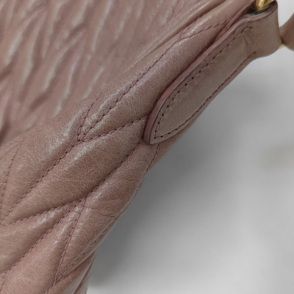 Calfskin Shoulder Bag Pink