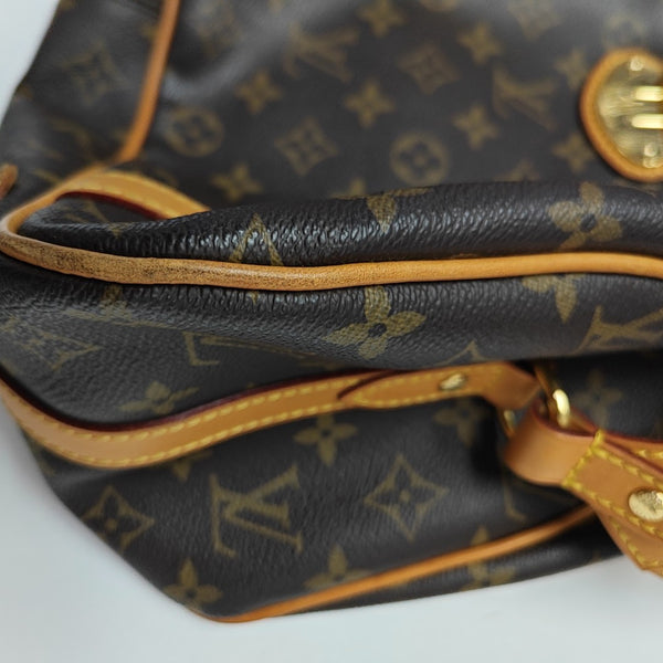 STRESA Monogram Coated Canvas Brown