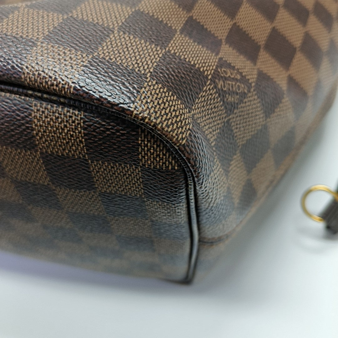 NEVERFULL MM Damier Ebene Coated Canvas Brown