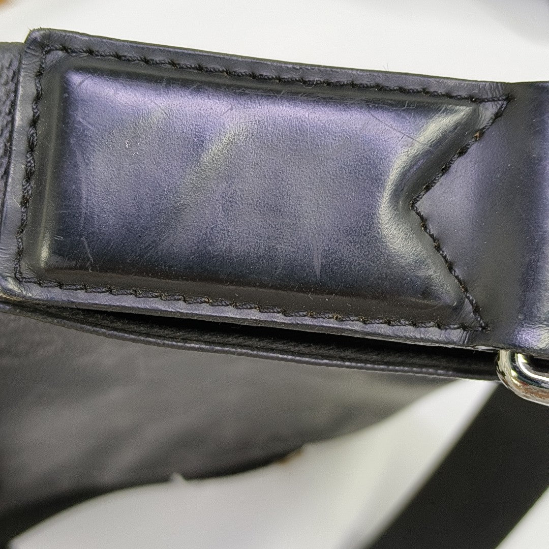 DISTRICT PM Monogram Coated Canvas Black