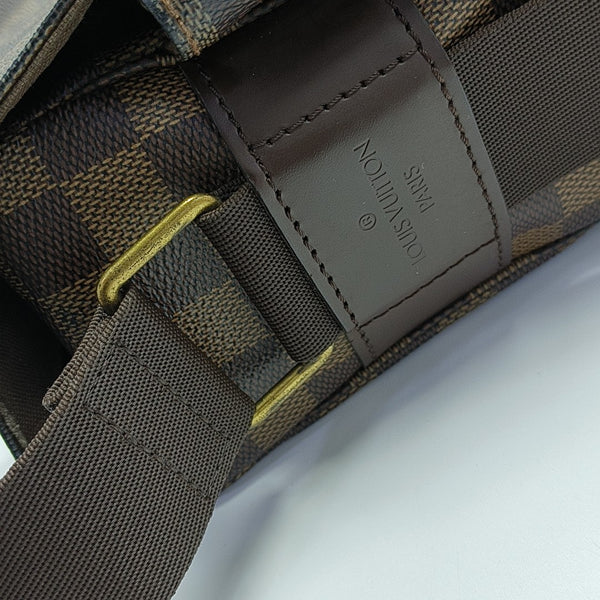 BROADWAY Damier Ebene Coated Canvas Brown