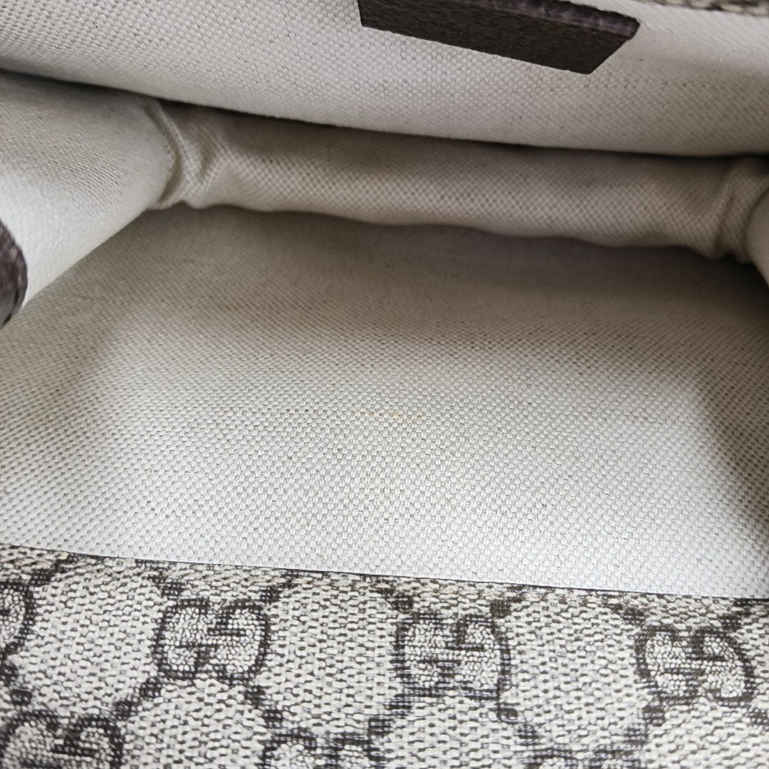 Neo Vintage Small Monogram Coated Canvas Beige