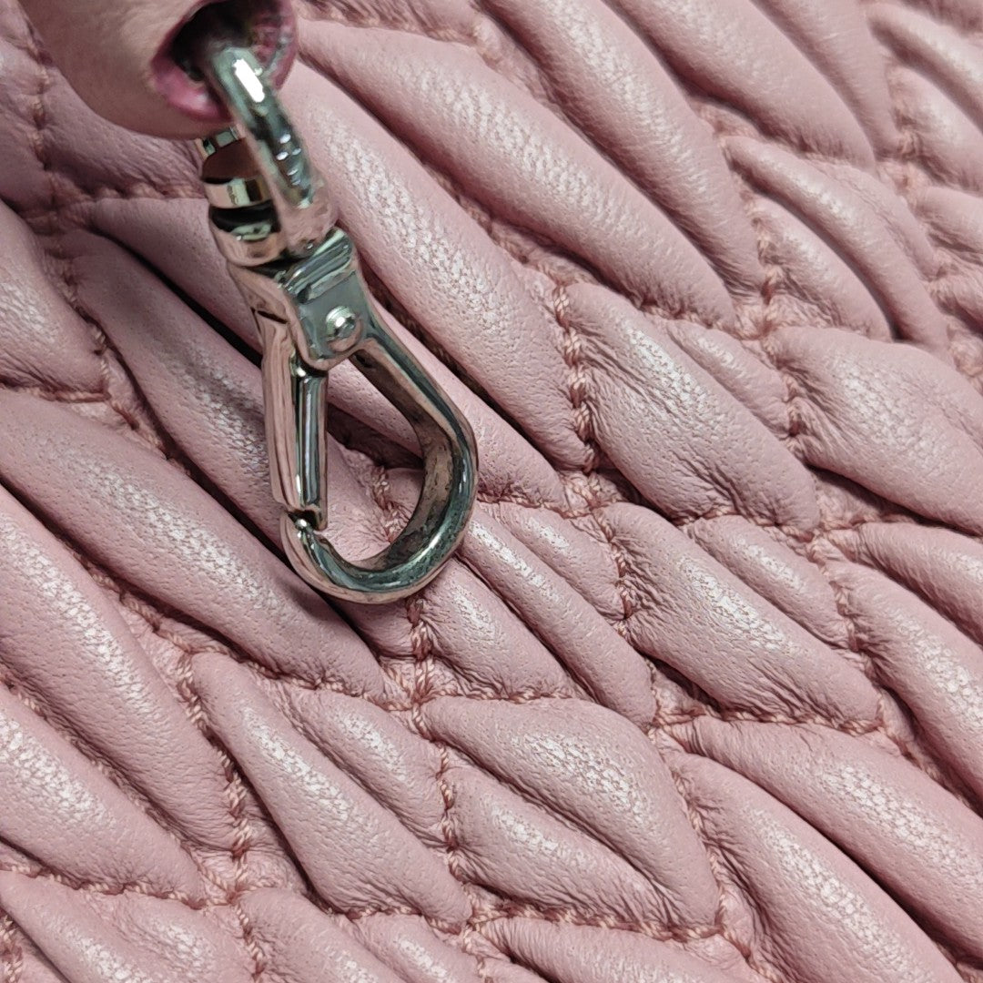 Crystal Quilted Lambskin Pink