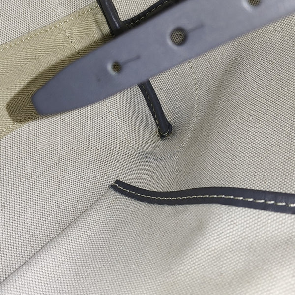 Coated Canvas Tote Bag Gray