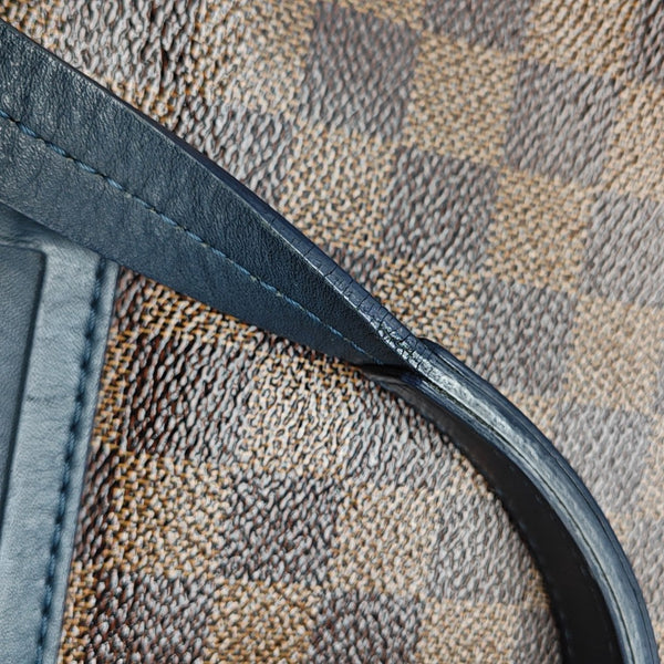 Damier Ebene Coated Canvas Tote Bag Brown