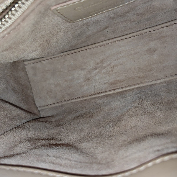 Lady Dior Mini Cannage Calfskin Beige