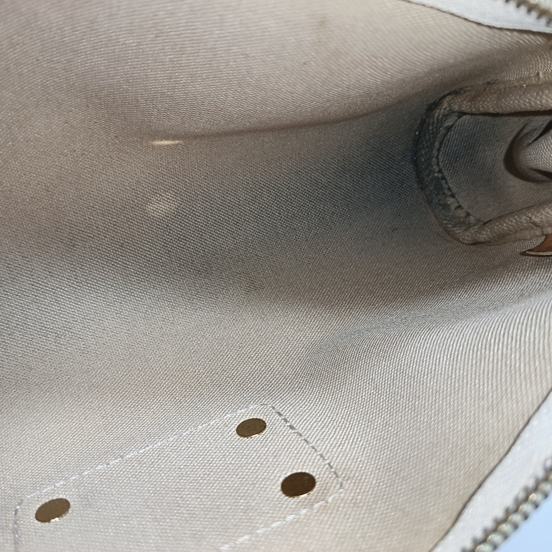 EVA Damier Azur Coated Canvas White