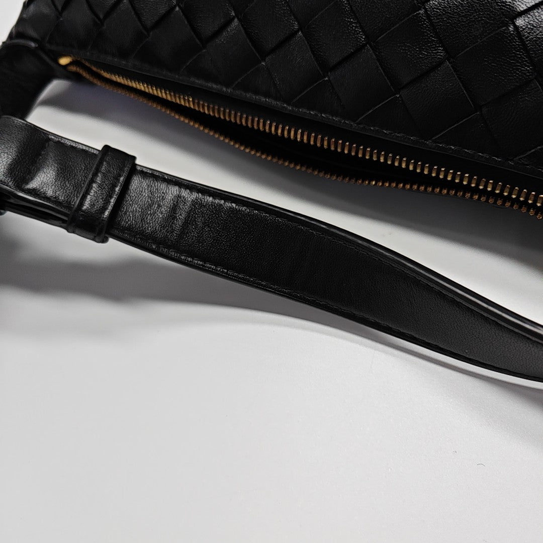 Lambskin Top Handle Bag Black