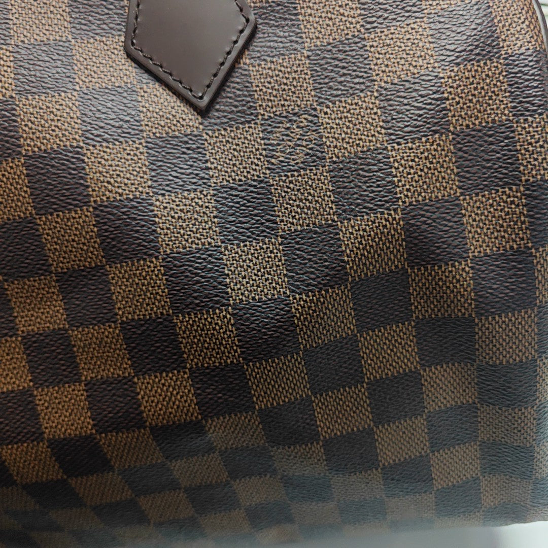 SPEEDY 30 Damier Ebene Coated Canvas Brown