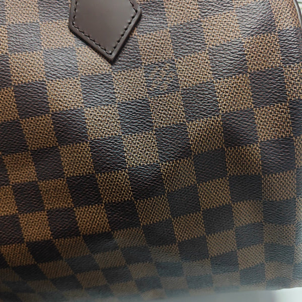 SPEEDY 30 Damier Ebene Coated Canvas Brown