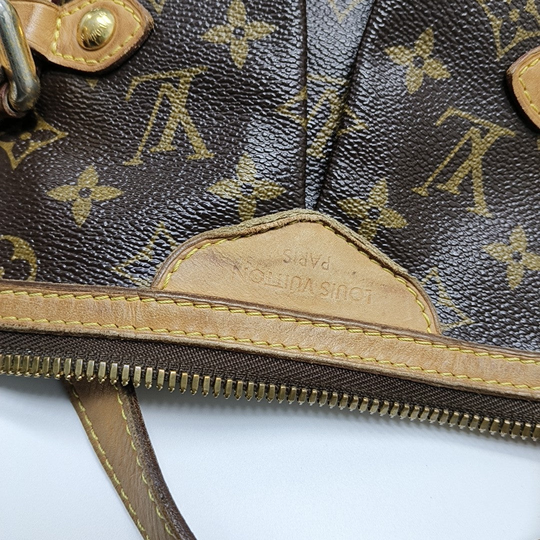 PALERMO GM Monogram Coated Canvas Brown