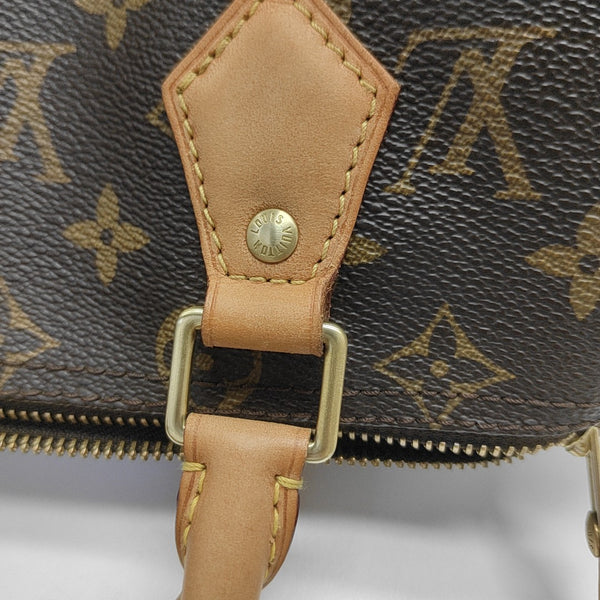 SPEEDY 25 Monogram Coated Canvas Brown