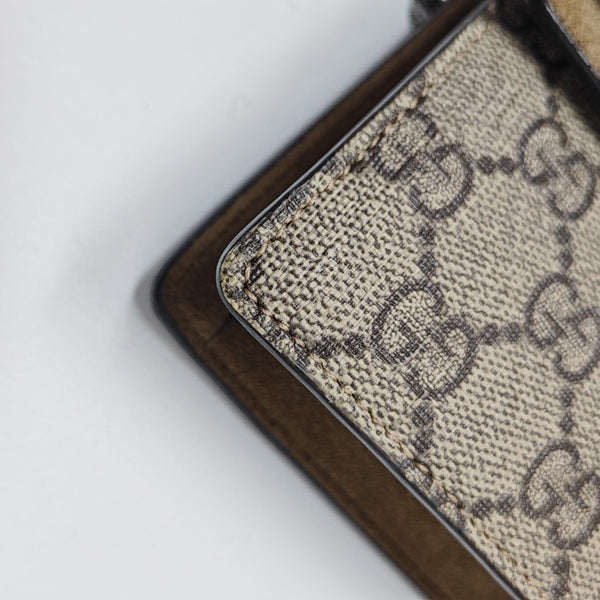 Dionysus Super Mini Monogram Coated Canvas Beige