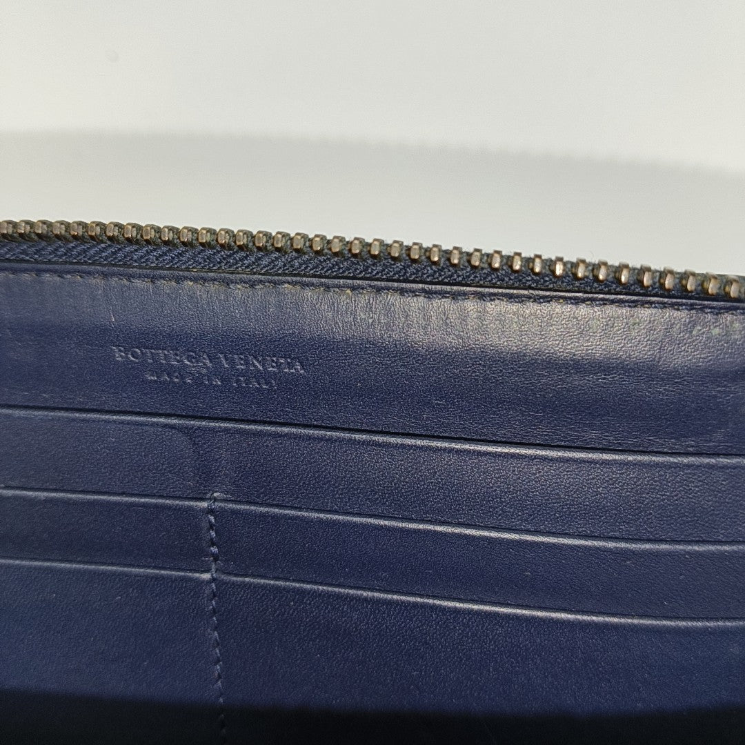 Calfskin Wallet Blue