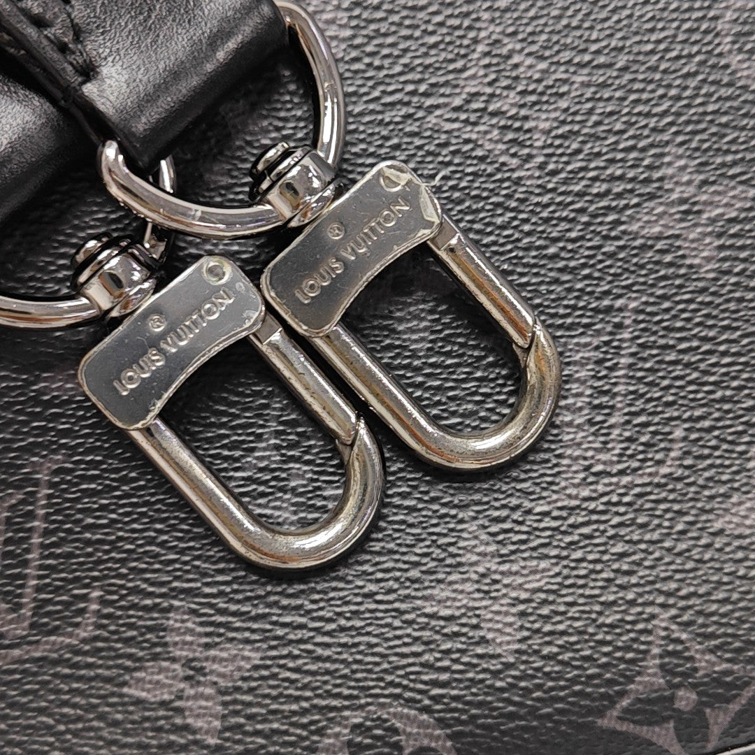 TRIO Monogram Coated Canvas Gray