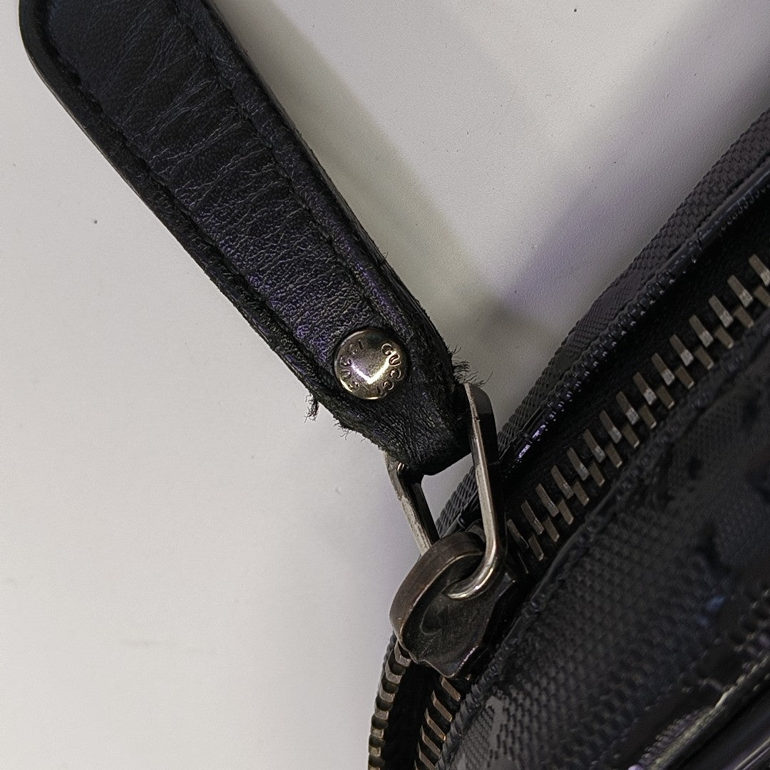 GG Imprime Coated Canvas Black