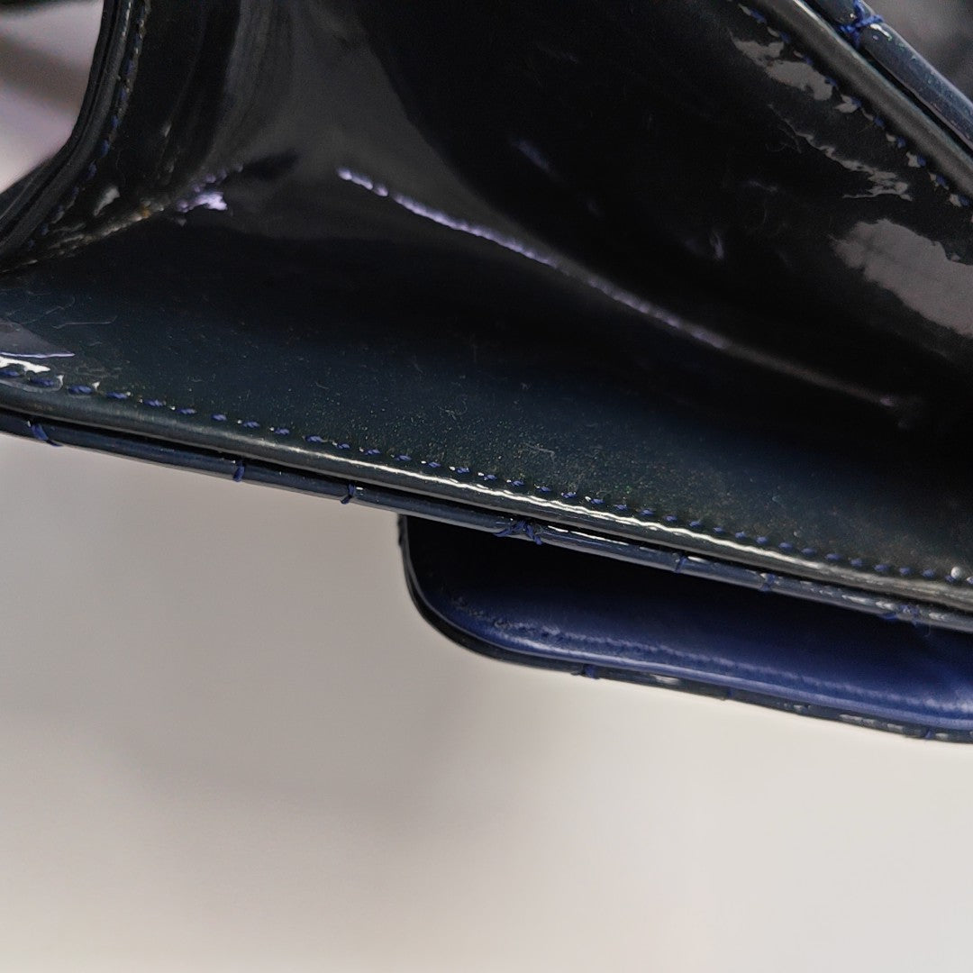 Rendez-Vous Cannage Patent Leather Blue