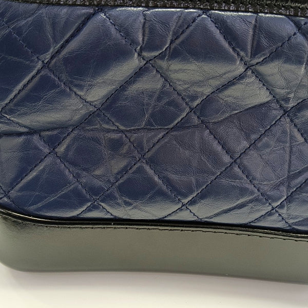 Authenticated pre-owned  GABRIELLE Quilted Calfskin Blue - Shoulder Bag at Looply