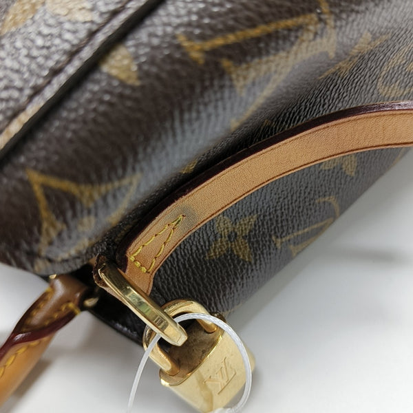 MONTAIGNE BB Monogram Coated Canvas Brown