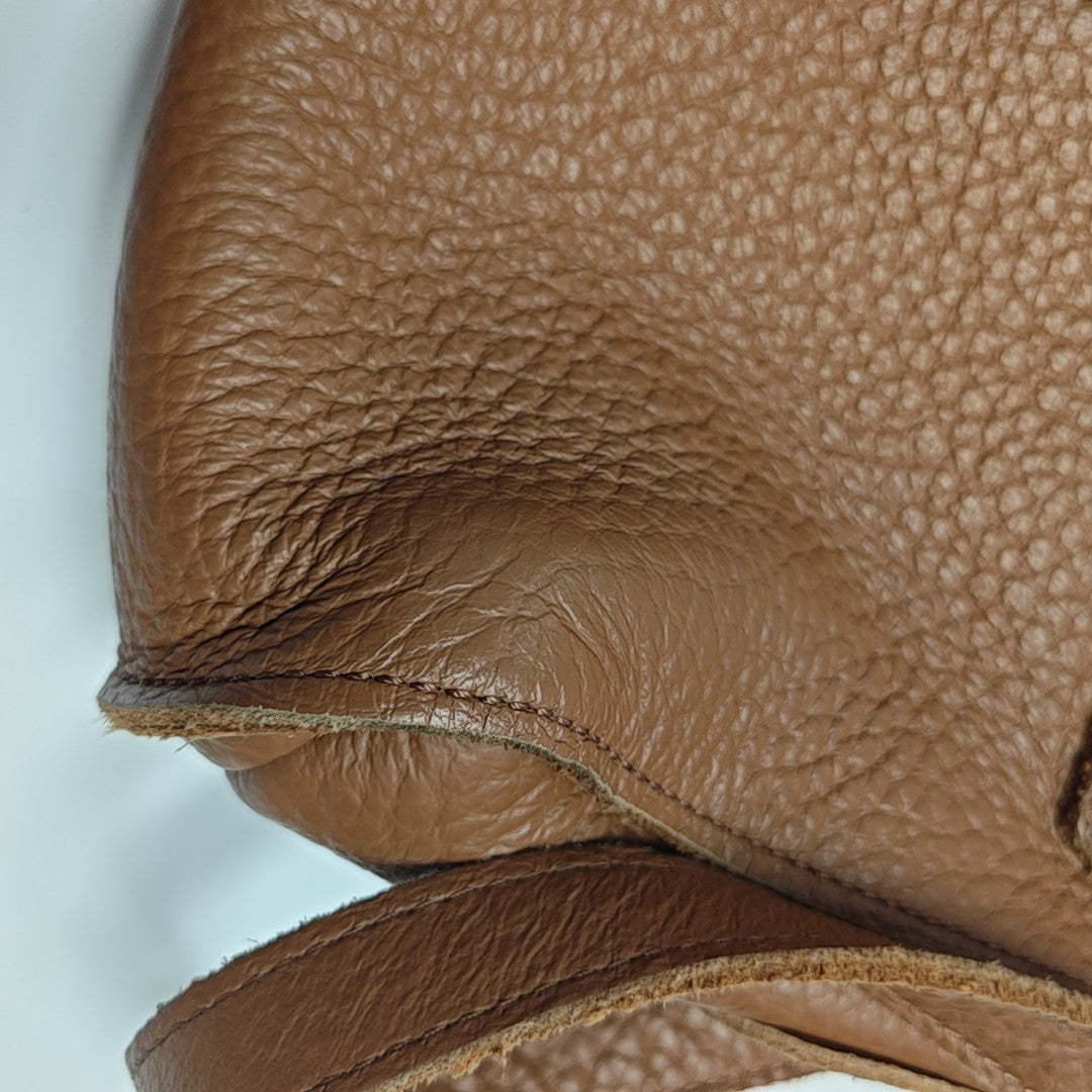 Calfskin Shoulder Bag Brown