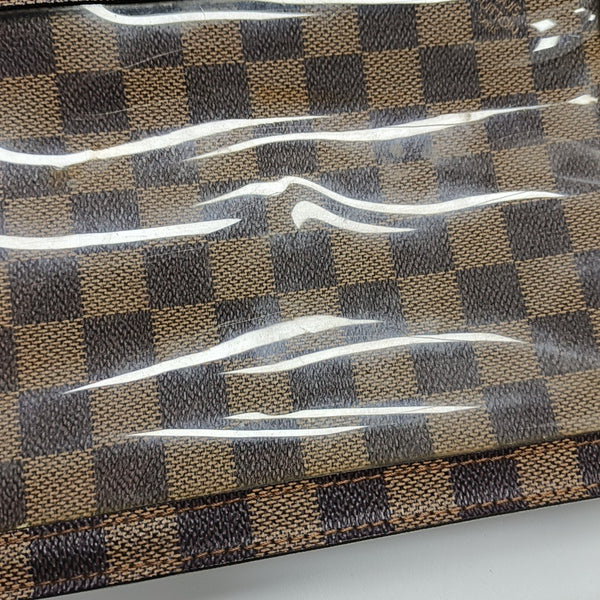 PORTOBELLO Damier Ebene Coated Canvas Brown
