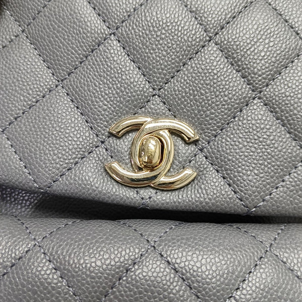 DUMA Quilted Grained Calfskin Gray