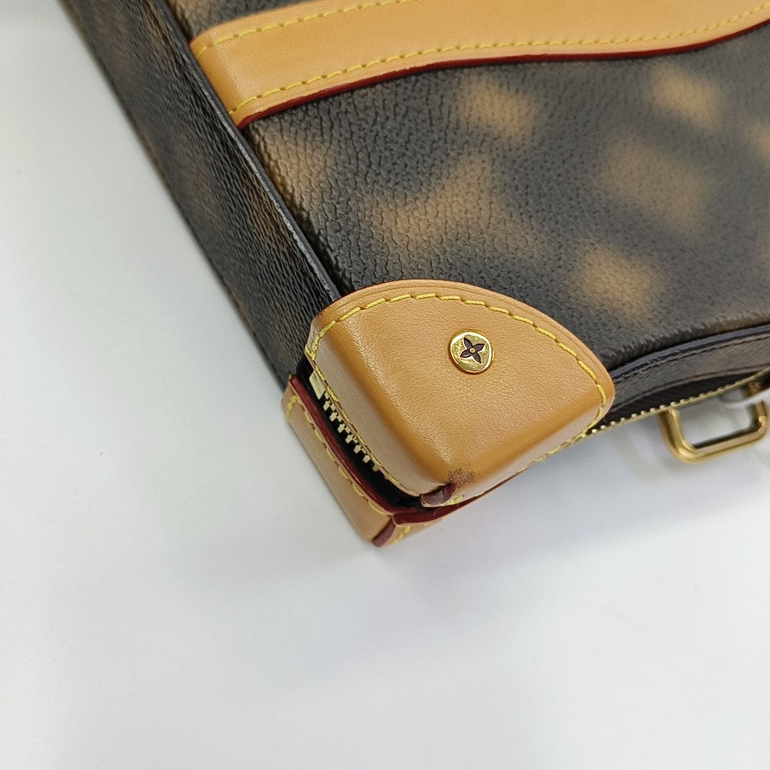 SOFT TRUNK Coated Canvas Brown