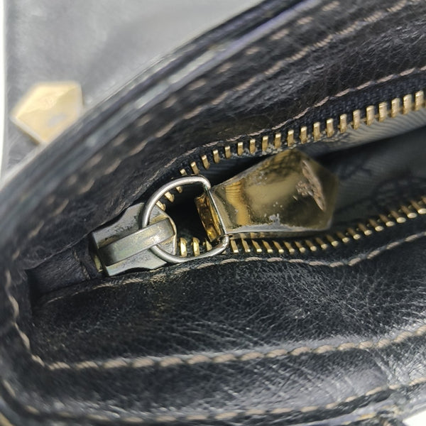 Calfskin Shoulder Bag Black
