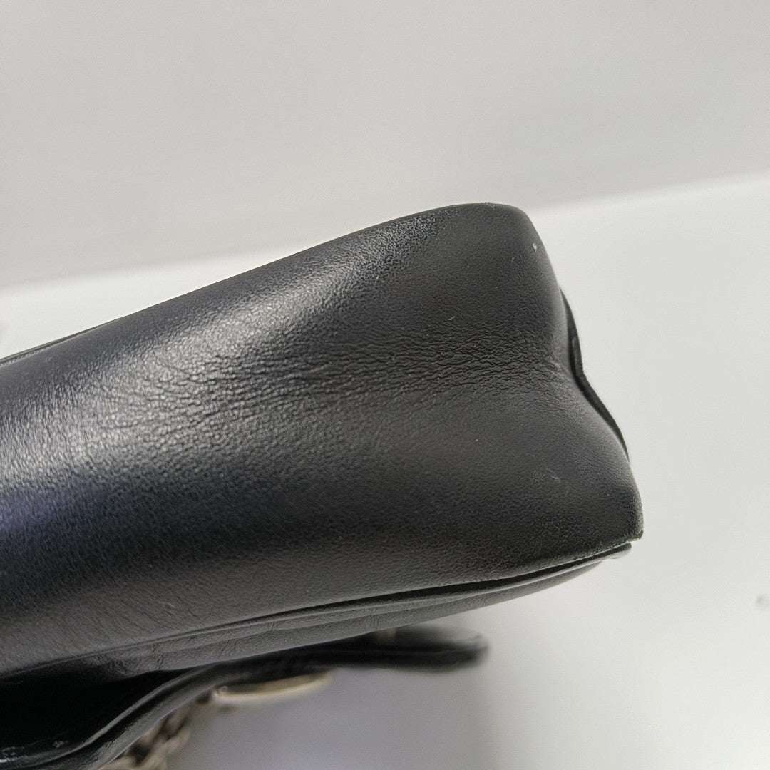 GG Marmont Small Quilted Calfskin Black
