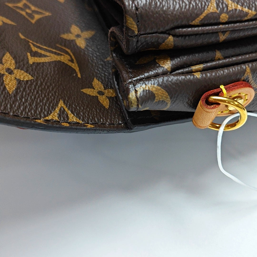 MÉTIS MM Monogram Coated Canvas Brown